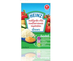 Heinz multigrain with mediterranean vegetable 4+ month