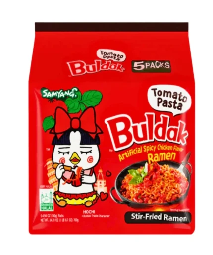Samyang Buldak Tomato Pasta Noodles 5pcs Pack 700G