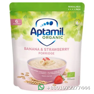 Aptamil Organic Banana & Strawberry Porridge 180g