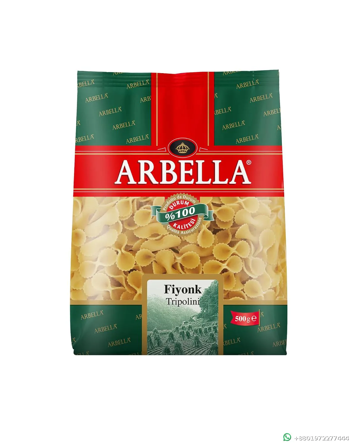 Arbella Fiyonk Tripolini Makarna 500gm