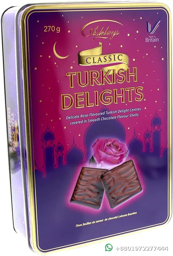 Ashleys Classic Turkish Delights Smooth Chocolate Shells 270g