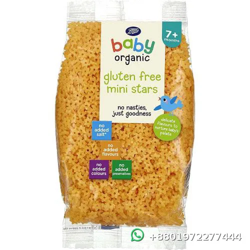 Boots Baby Organic Gluten Free Mini Stars Pasta 250g