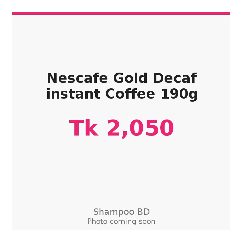 Nescafe Gold Decaf instant Coffee 190g