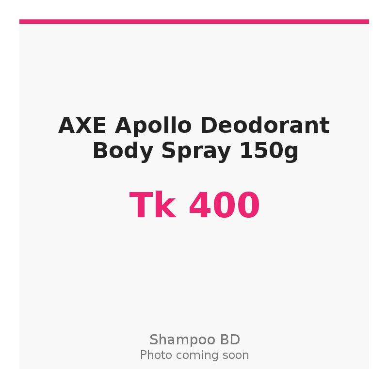 AXE Apollo Deodorant Body Spray 150g