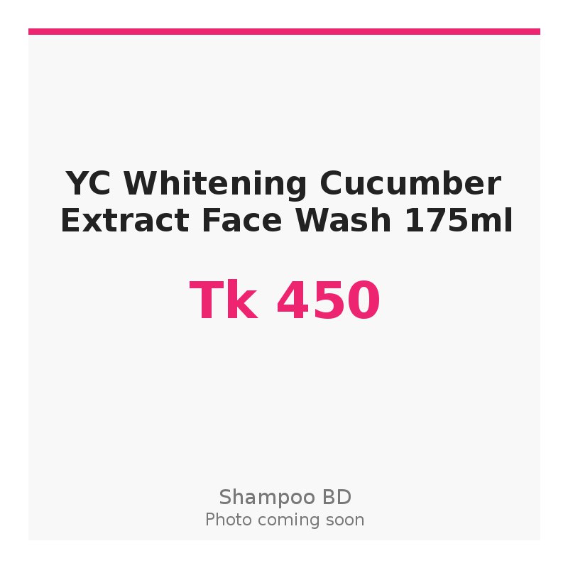 YC Whitening Cucumber Extract Face Wash 175ml