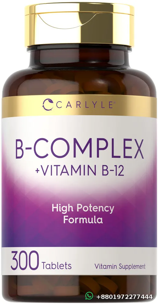 Carlyle B-Complex Vitamin with B12 300 Tablets