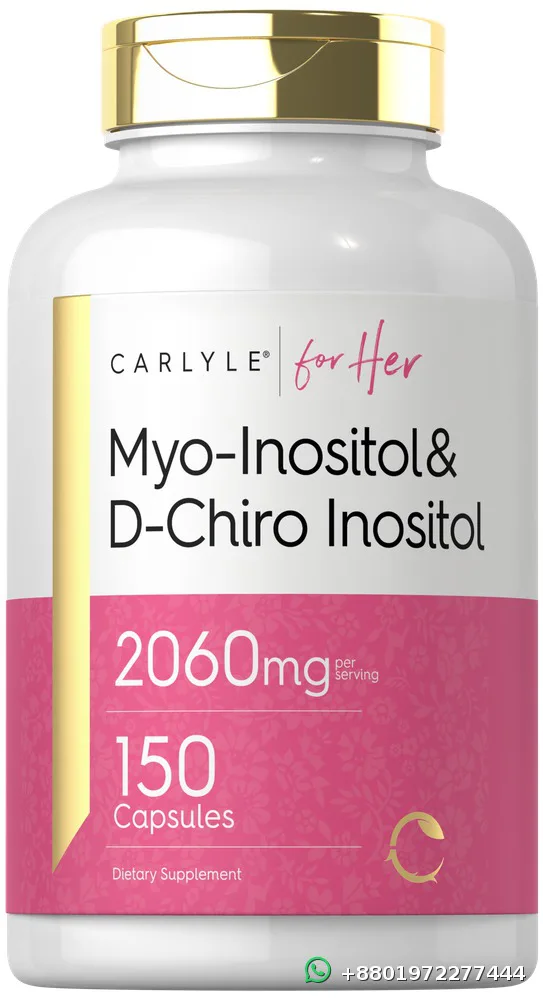 Carlyle Myo-Inositol & D-Chiro Inositol 2060mg 150 Capsules