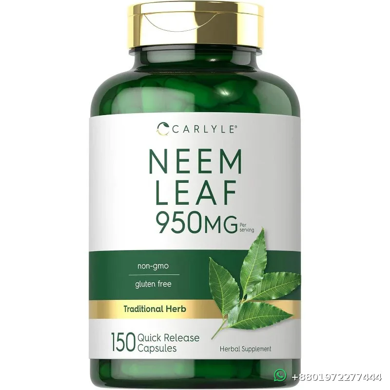 Carlyle Neem Leaf Traditional Herbal 950mg 300 Capsules