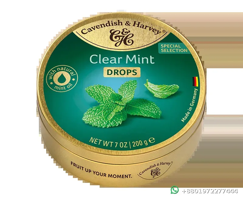 Cavendish & Harvey Clear Mint Drops 200g