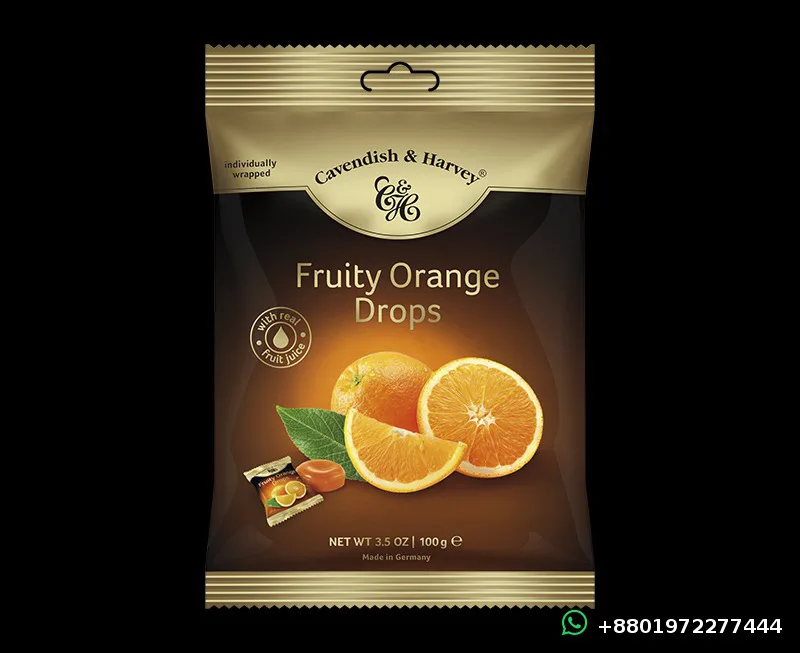 Cavendish & Harvey Fruity Orange Drops 100g