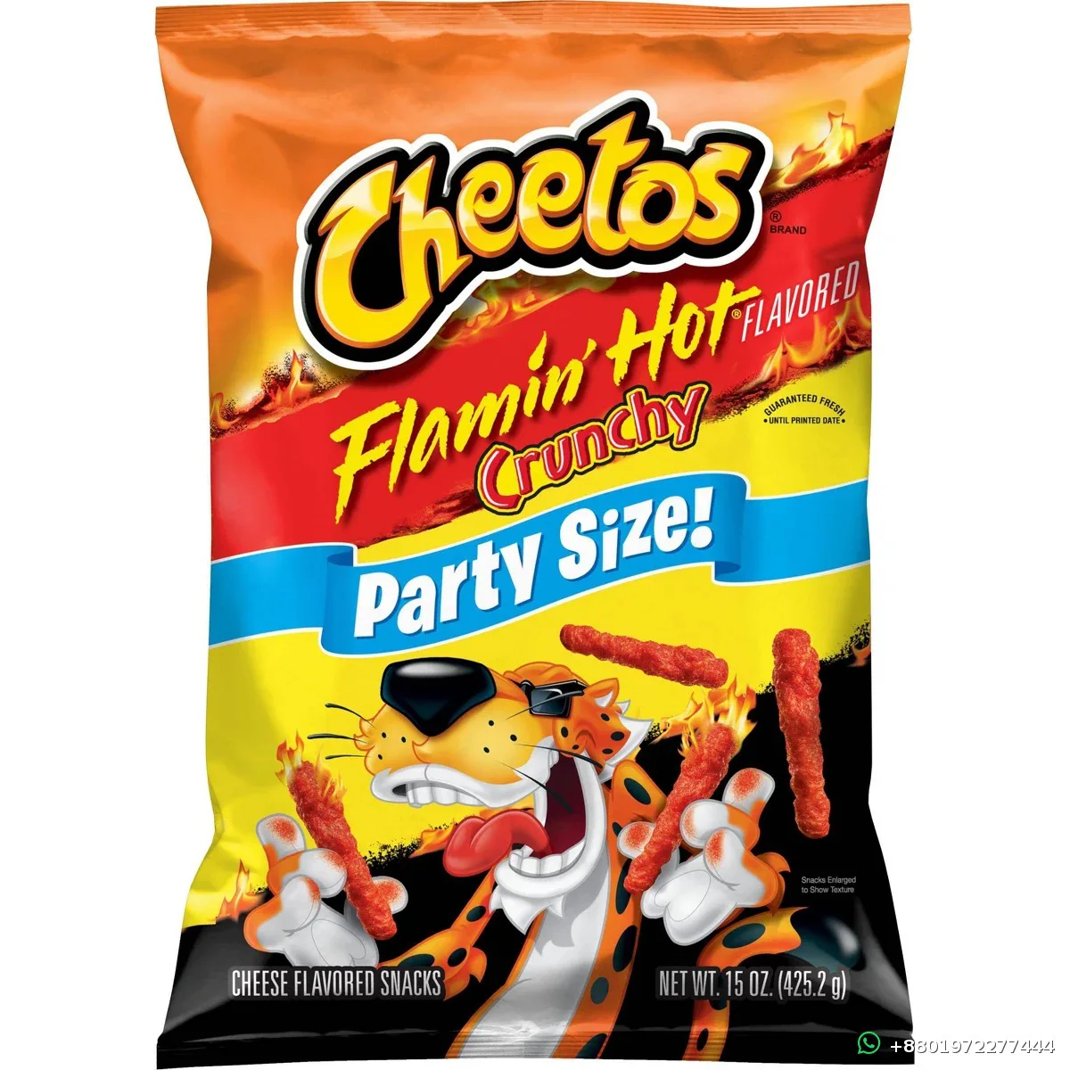 Cheetos Flamin Hot Crunchy Party Size 425g