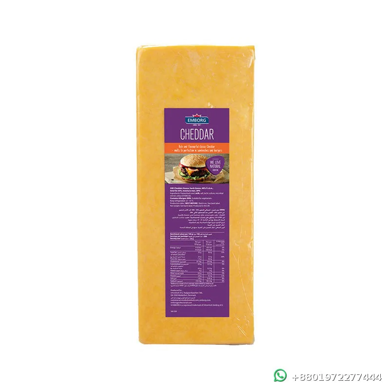 Emborg Cheddar Cheese Colored 2.5kg