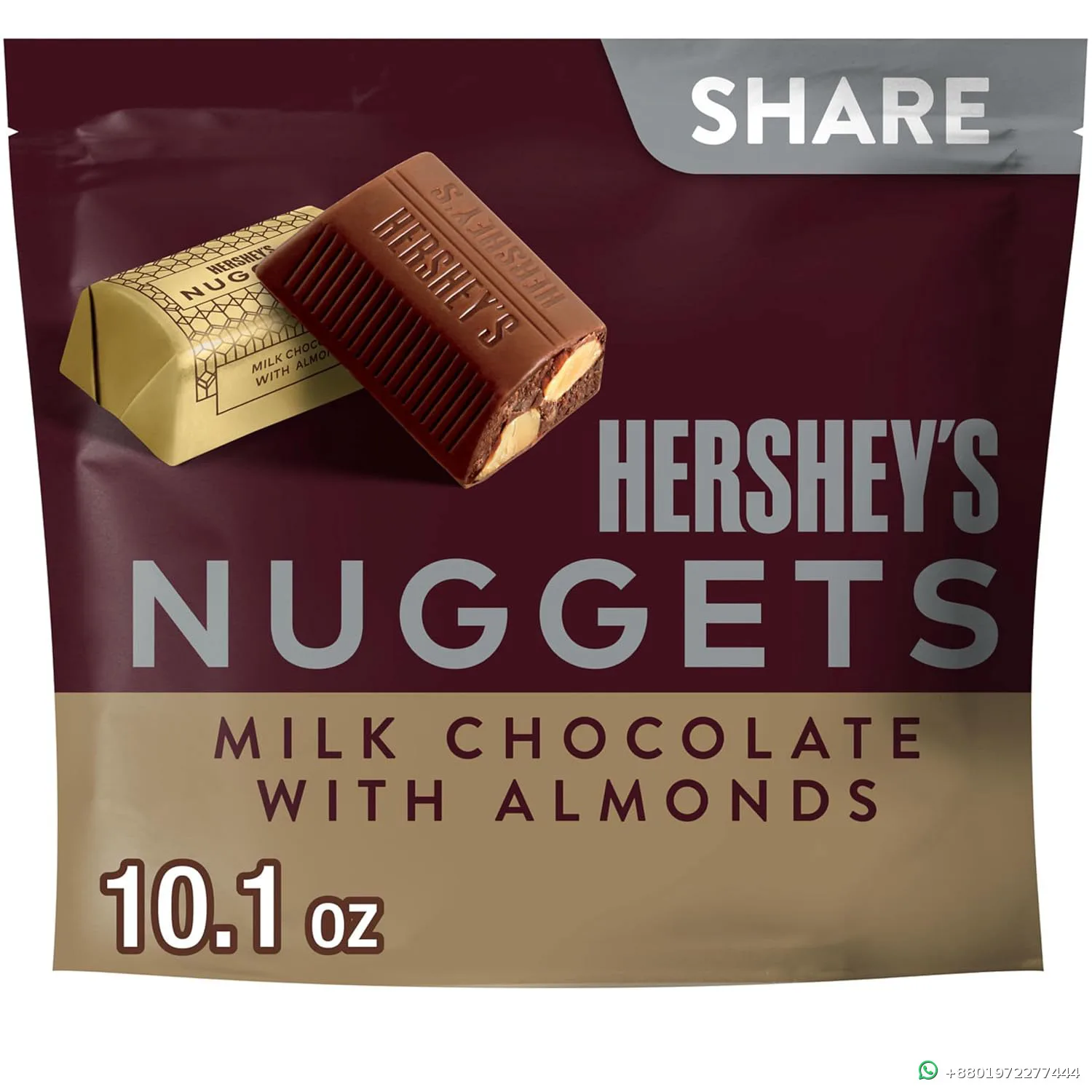 Hersheys Nuggets Creamy Milk Chocolate With Almonds