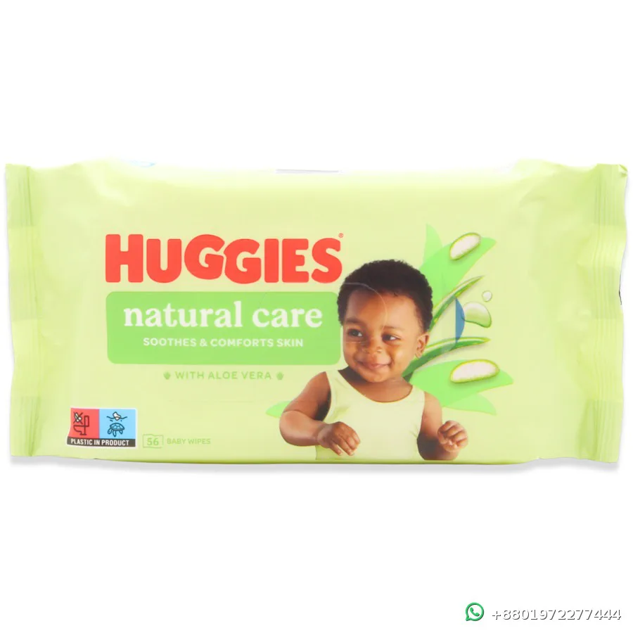 Huggies Natural Care Baby Wipes 56pcs
