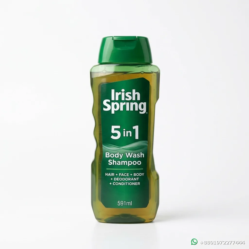 Irish Spring 5 in 1 Body Wash Shampoo