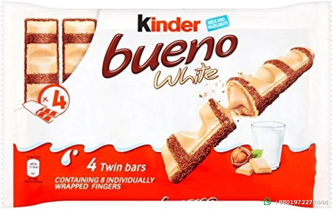 Kinder Bueno White 8 Bars Pack 156g