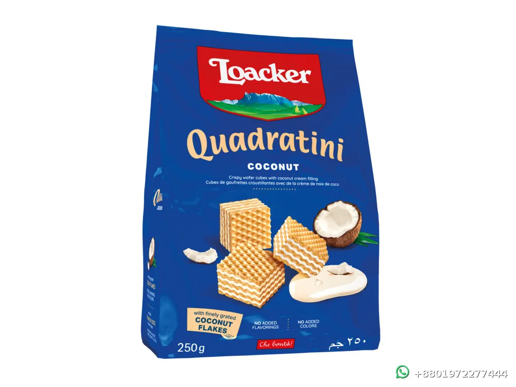 Loacker Quadratini Coconut 125g