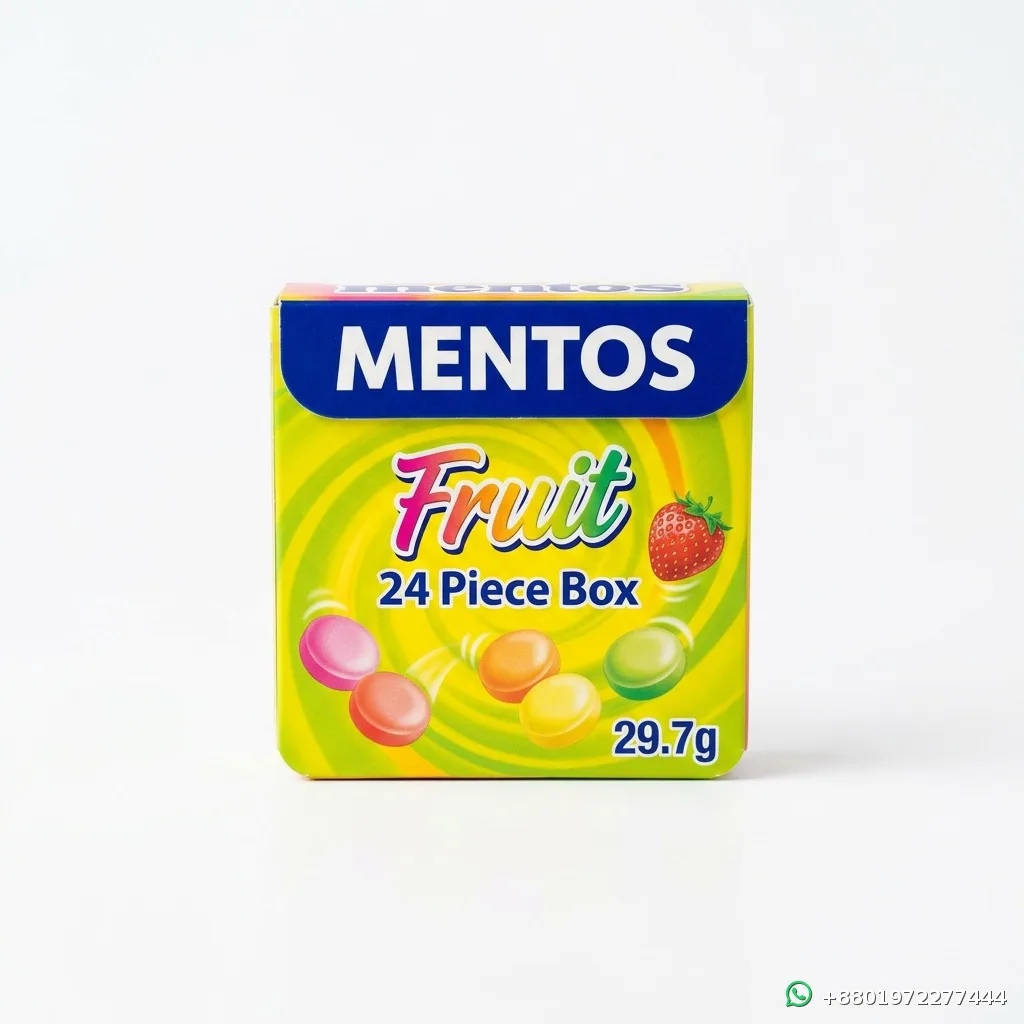 Mentos Fruit Flavor 24 Piece Box