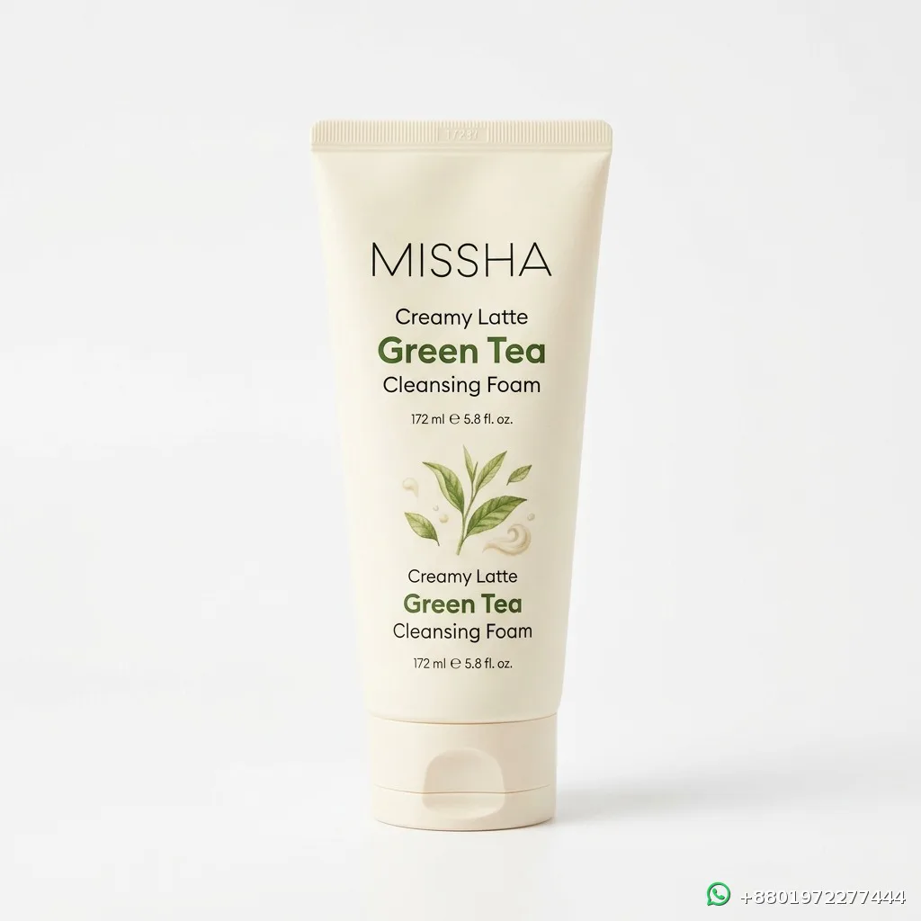 MISSHA Creamy Latte Green Tea Cleansing Foam 172ml