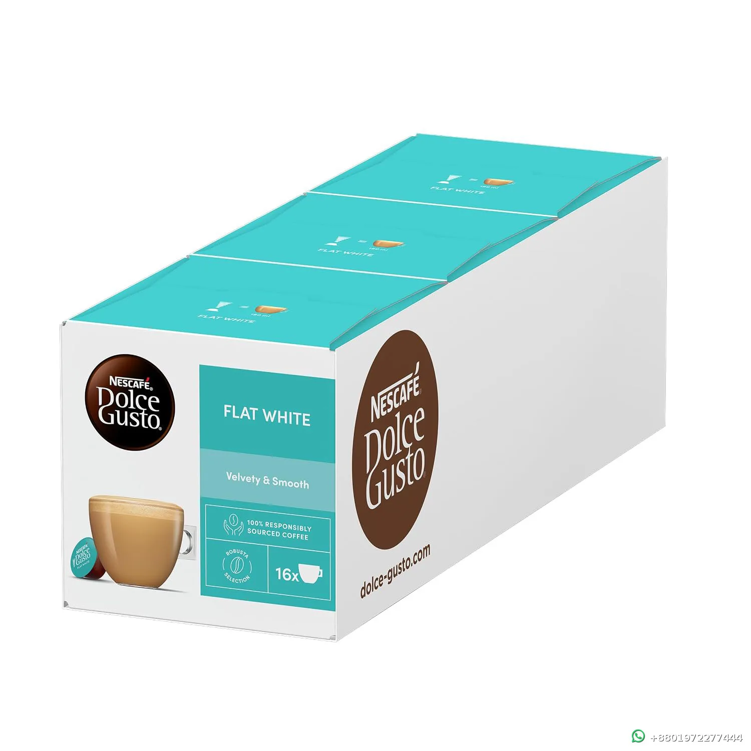 Nescafe Dolce Gusto Flat White (16 Capsules)