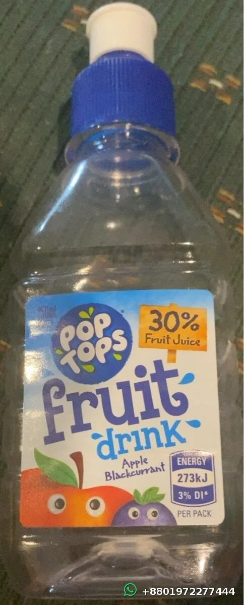 Pop Tops Fruit Drink Apple Blackcurrant