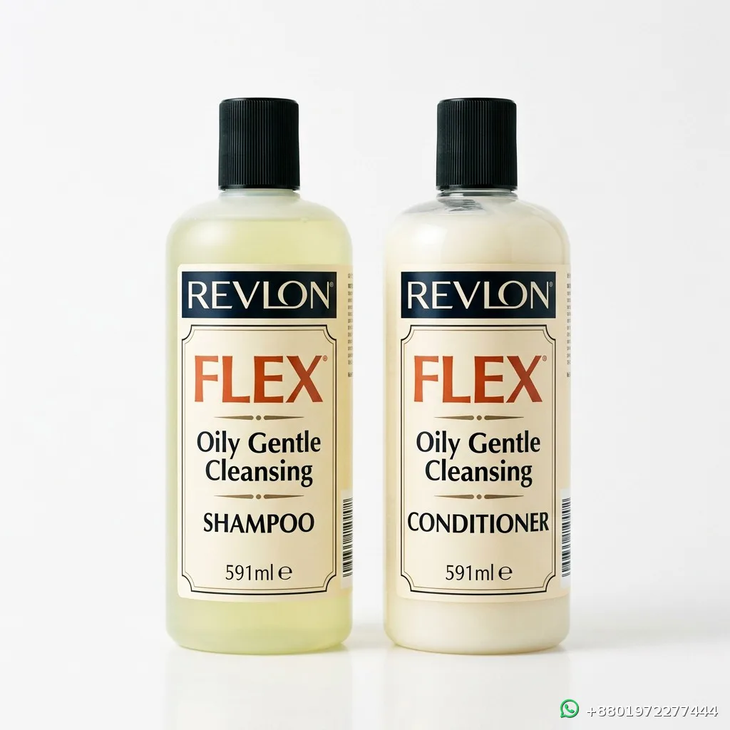 Revlon Flex Oily Gentle Cleansing Shampoo and Conditioner Set 591ml+591ml