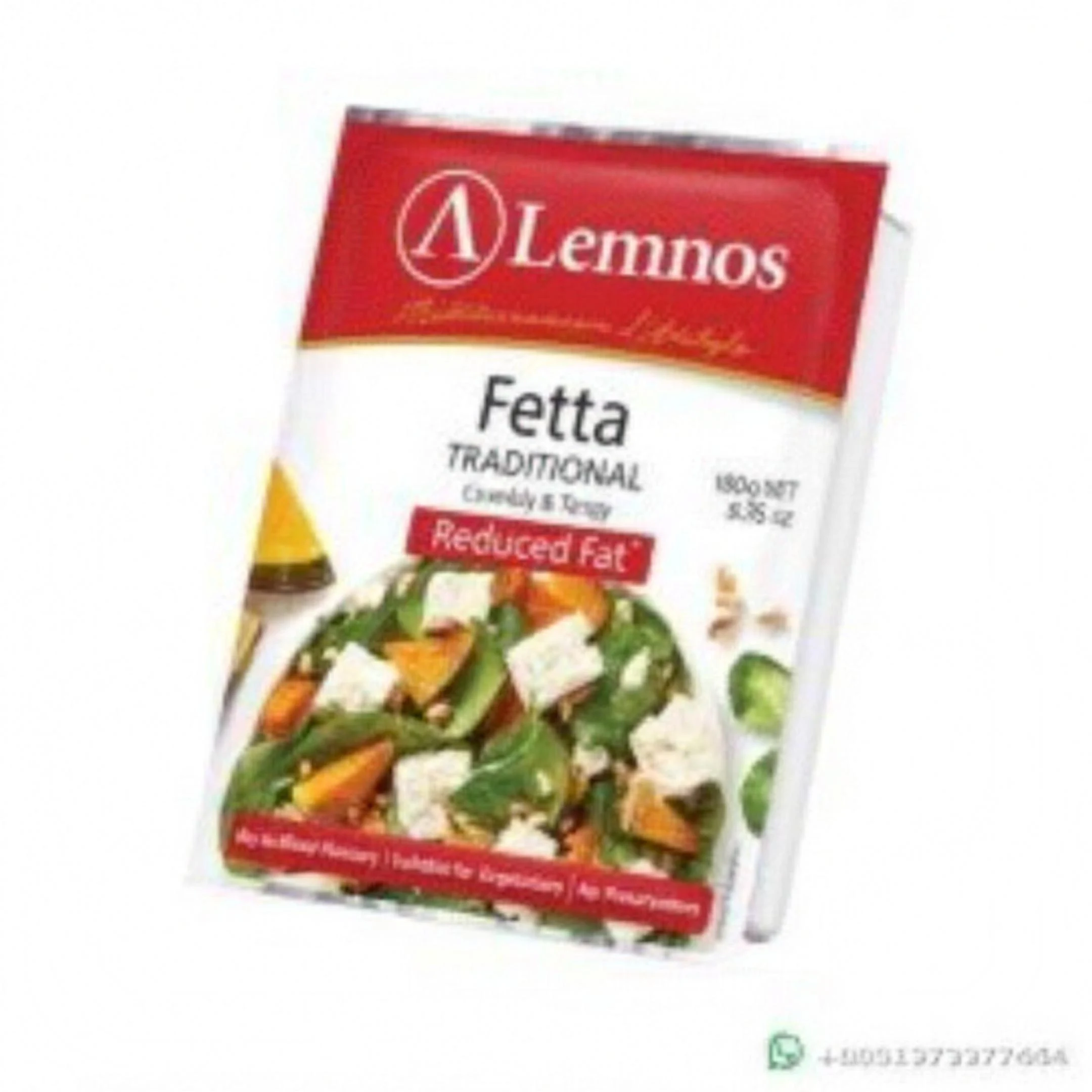 Lemnos Mediterranean Lifestyle Fetta Traditional Crumbly & Tangy 180gm