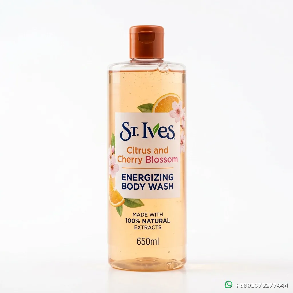 St. Ives Citrus and Cherry Blossom Energizing Body Wash 650ml