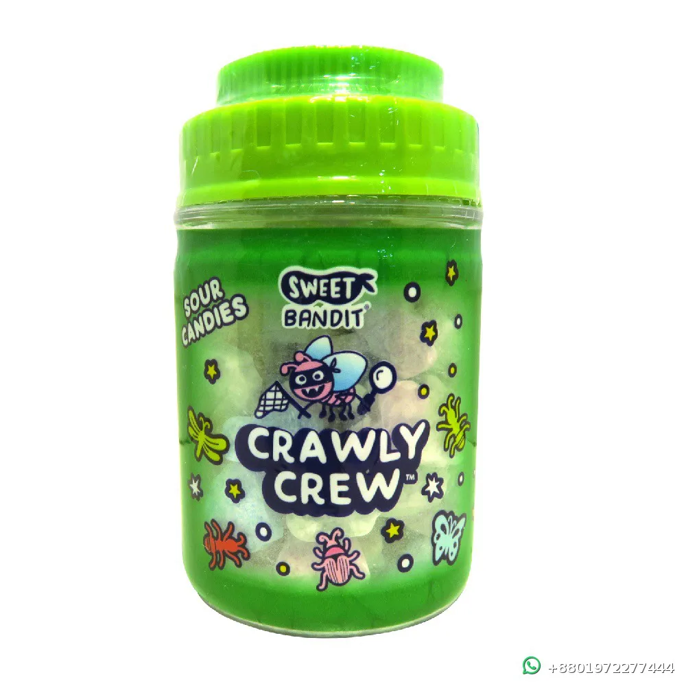 Sweet Bandit Crawly Crew Sour Candies Green
