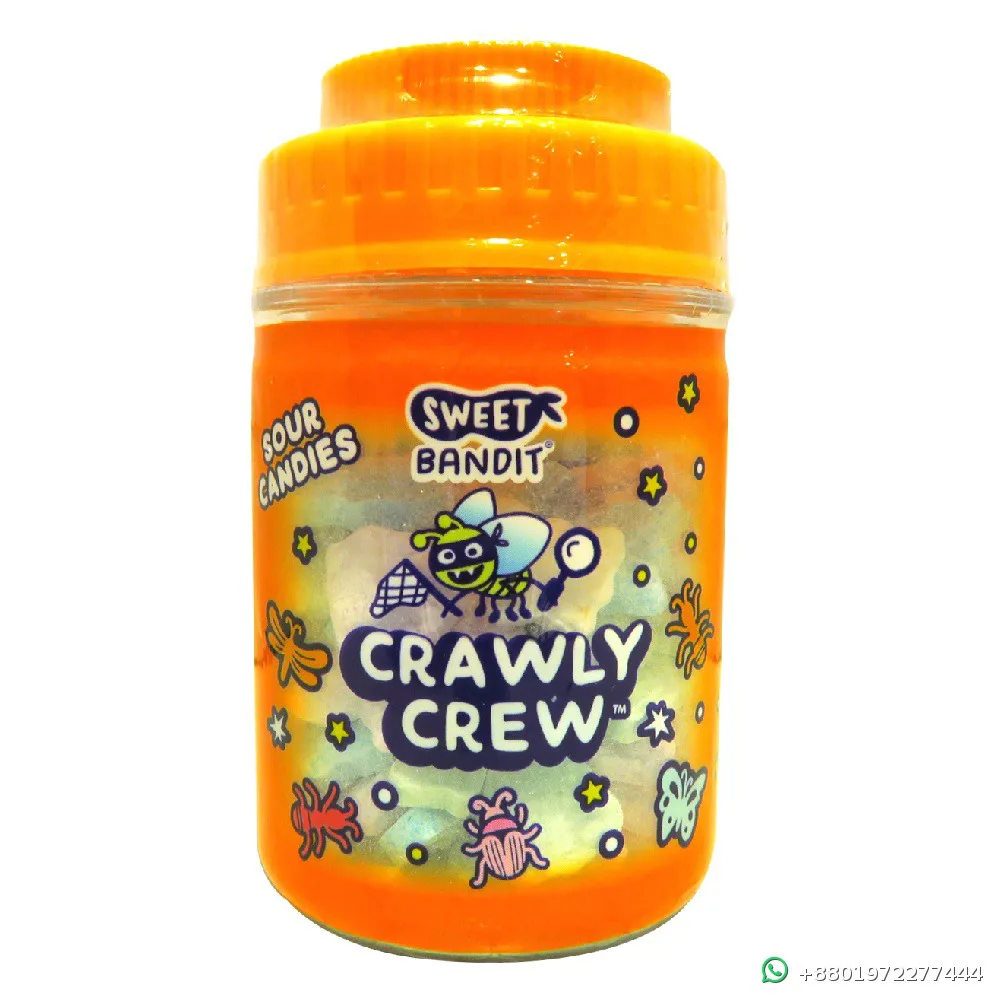Sweet Bandit Crawly Crew Sour Candies Orange