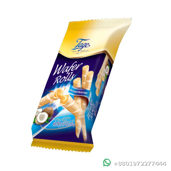 Tago Wafer Rolls with Coconut Flavour Cream