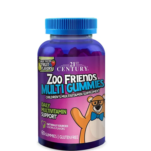 21st Century Zoo Friends Multi 60 Gummies