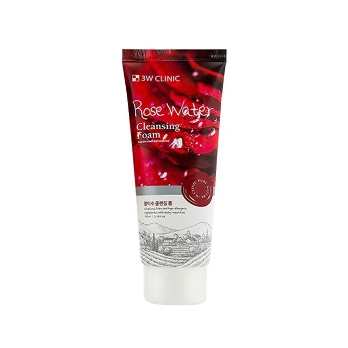 3W Clinic Rose Water Cleansing Foam 100ml