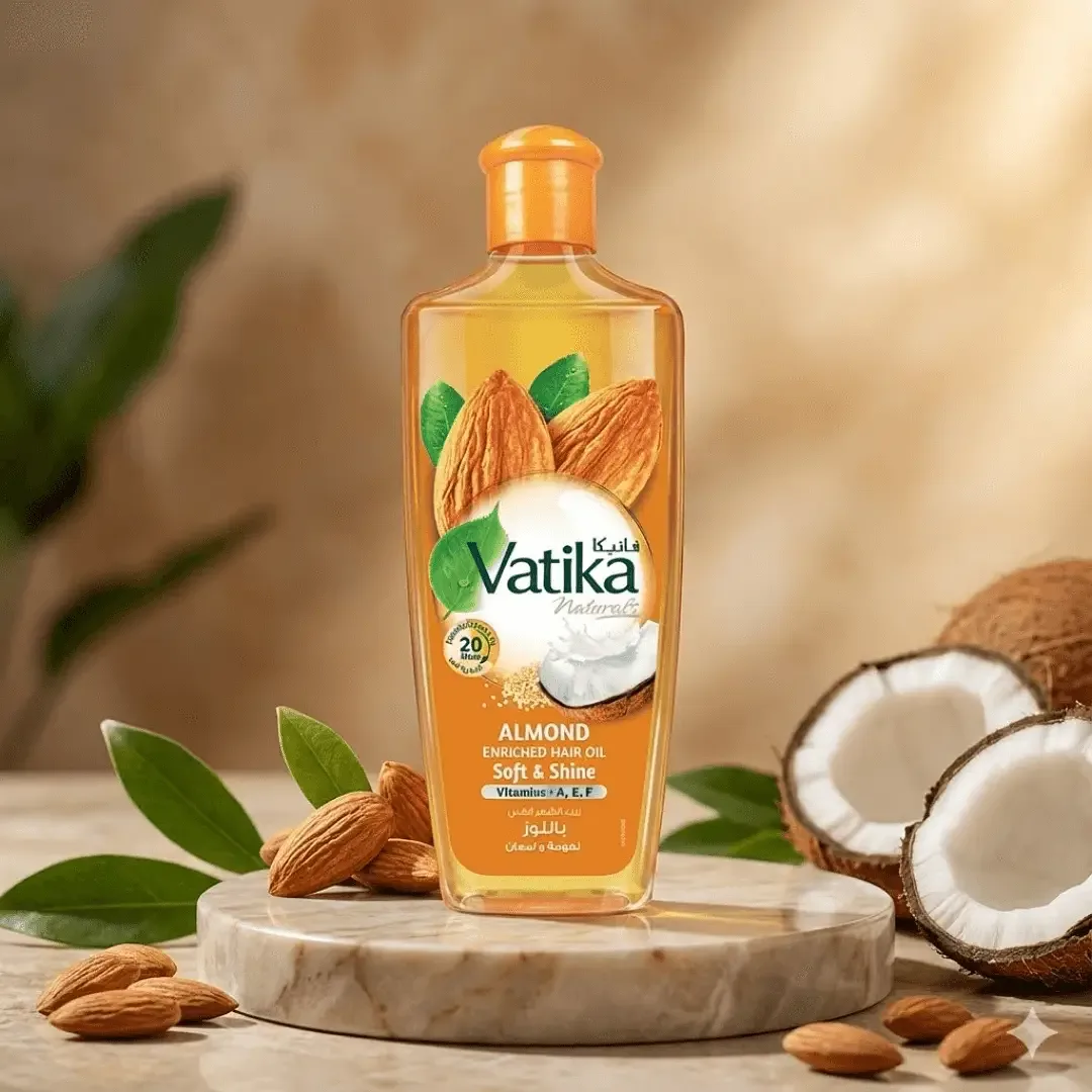 Vatika Almond Soft and Shine Enriched Hair Oil