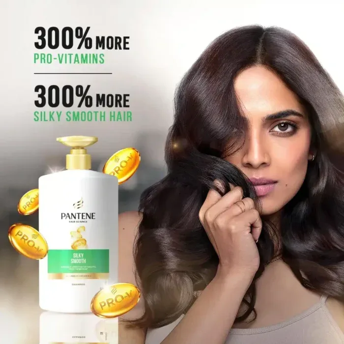Pantene Hair Science Silky Smooth Shampoo 1000ml