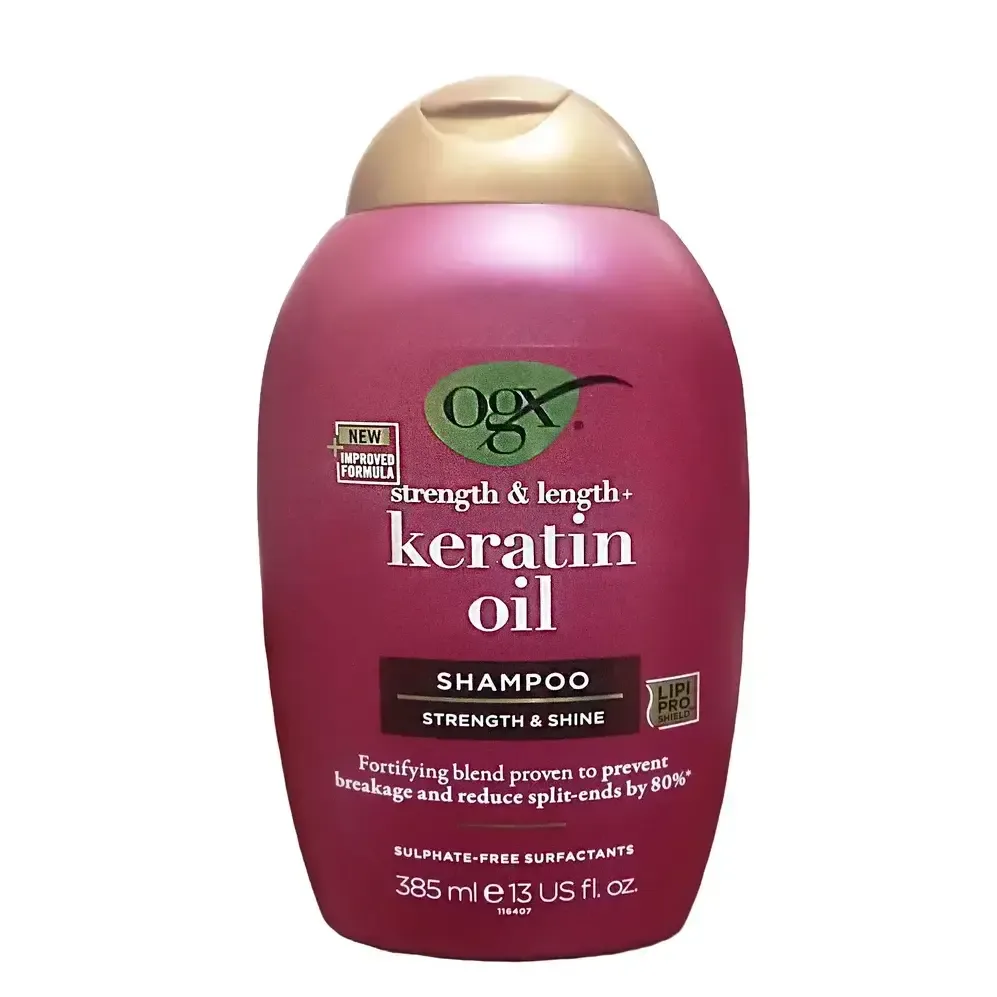 OGX Strength and Length Keratin Oil Shampoo 385ml