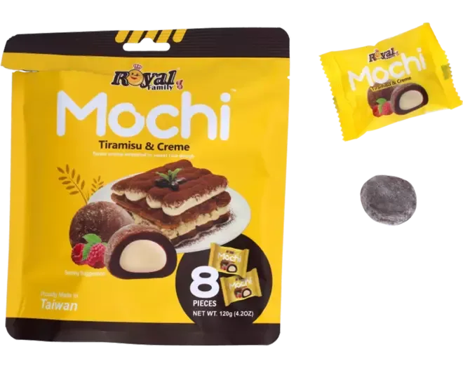 Royal Family Mochi Tiramisu and Creme 8 Pieces 120g