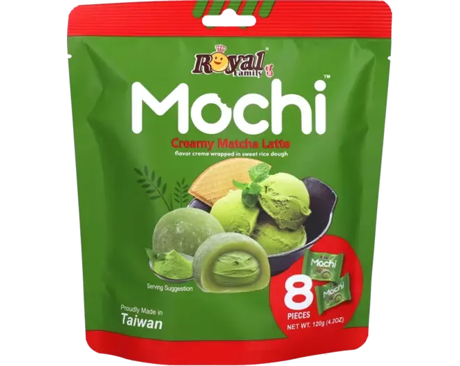 Royal Family Mochi Creamy Matcha Latte 8 Pieces 120g
