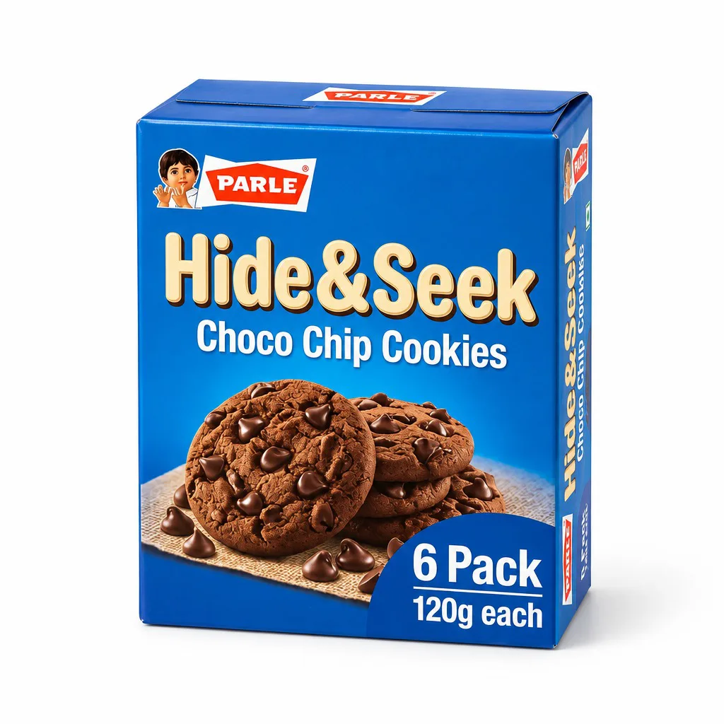 Parle Hide and Seek Choco Chip Cookies 6 Pack 120g each
