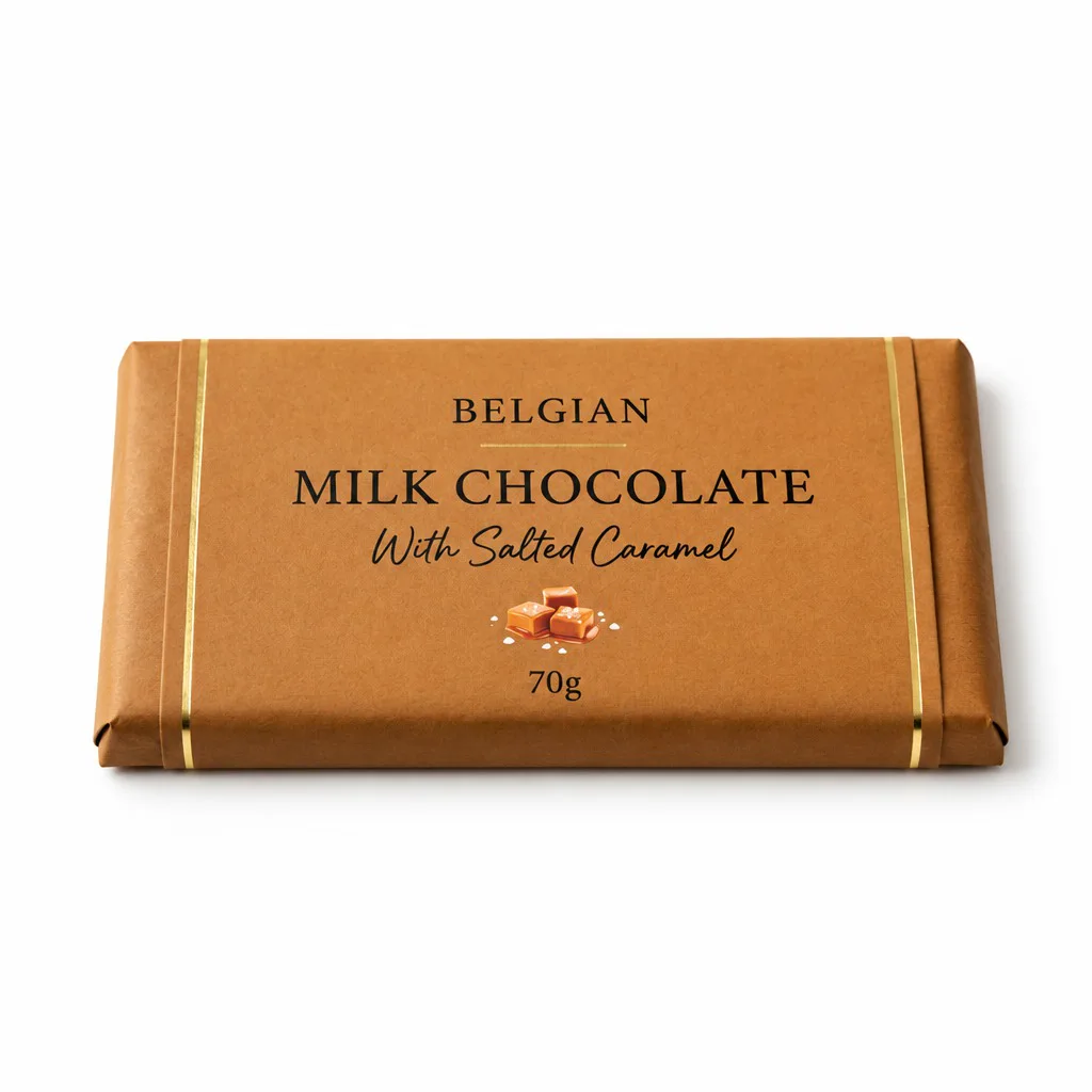 Belgian Milk Chocolate With Salted Caramel 70g