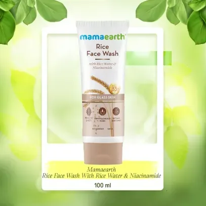 Mamaearth Rice Face Wash with Rice Water and Niacinamide 100ml