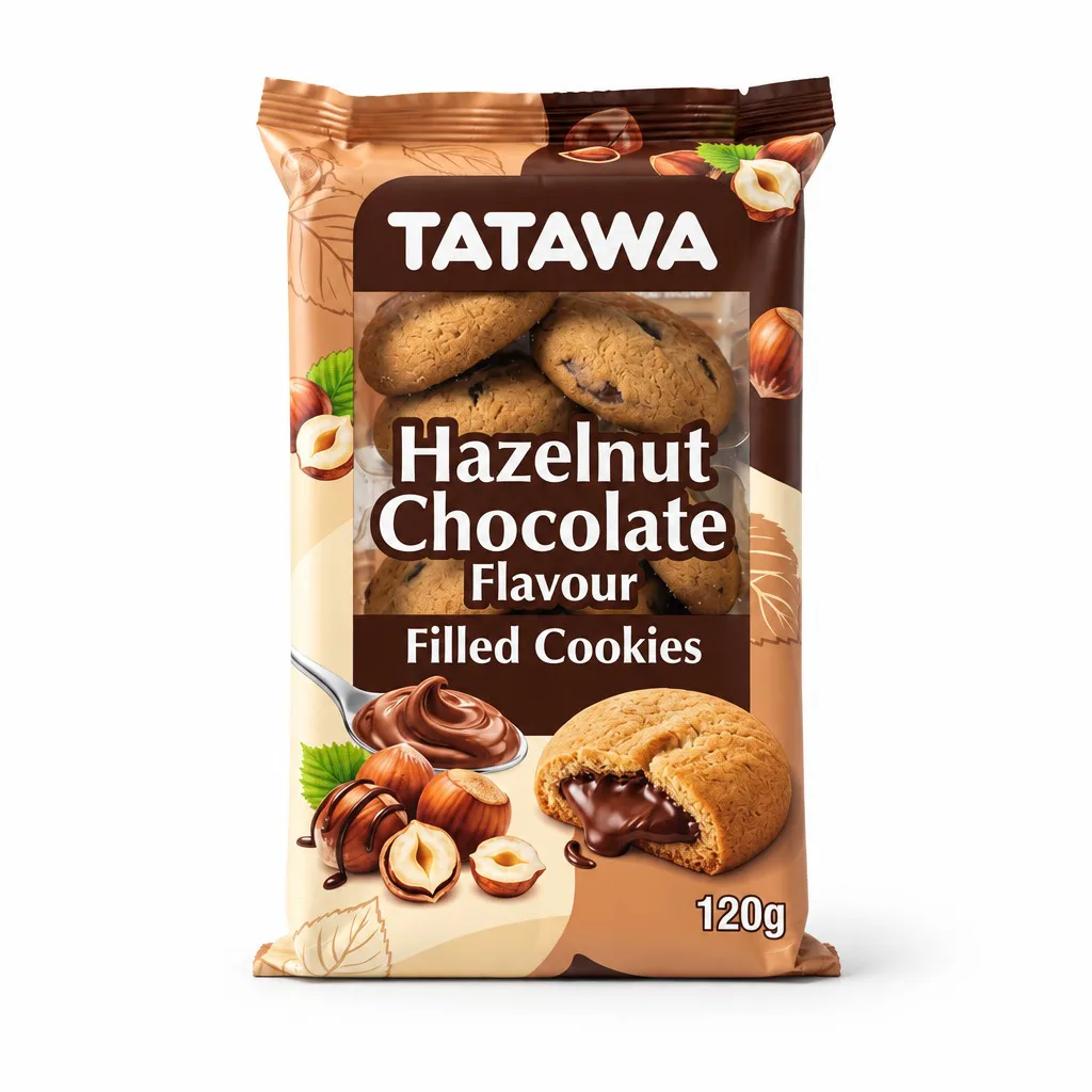 TATAWA Hazelnut Chocolate Flavour Filled Cookies