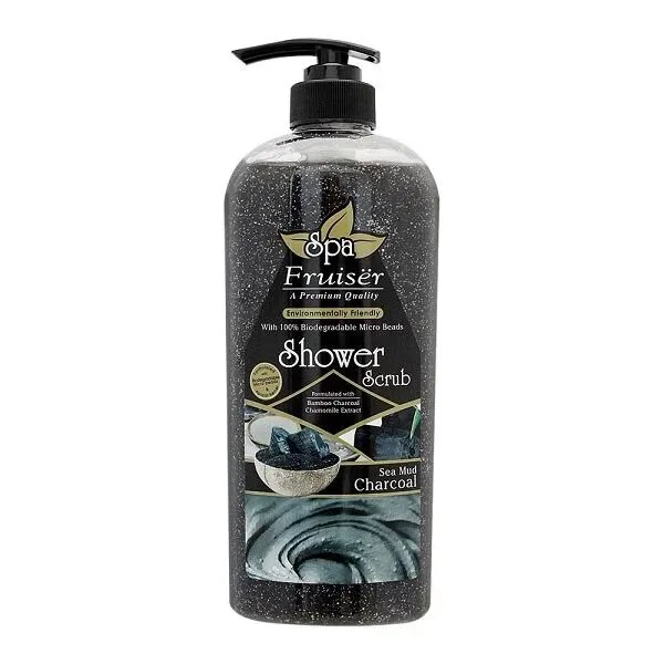 Fruiser Spa Shower Scrub Charcoal Sea Mud