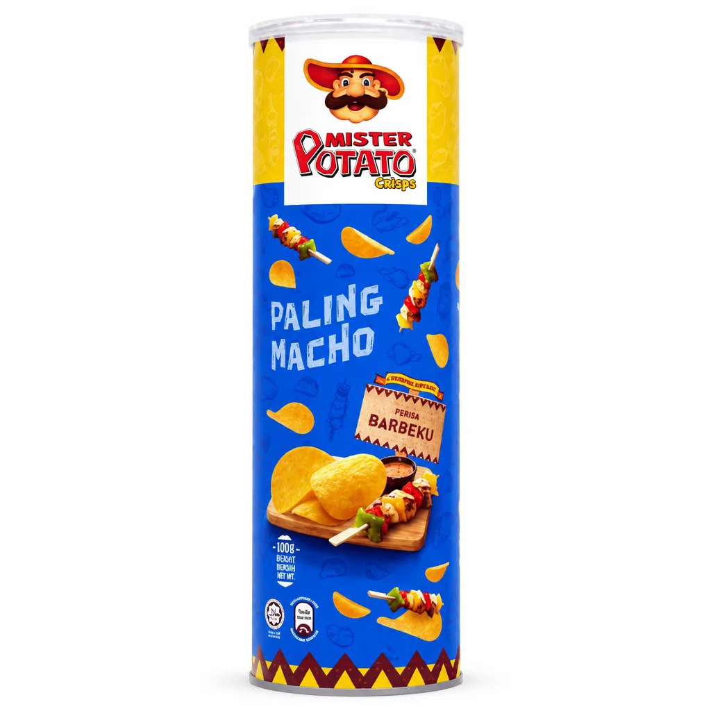 Mister Potato Crisps Perisa Barbeku