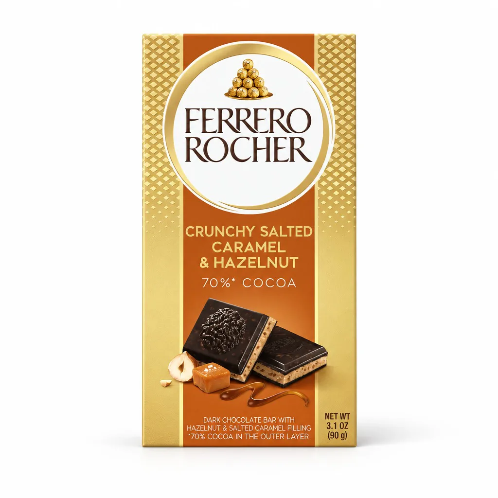 Ferrero Rocher Salted Caramel Dark Chocolate 90g