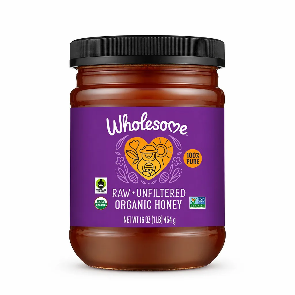 Wholesome Raw Unfiltered Organic Honey