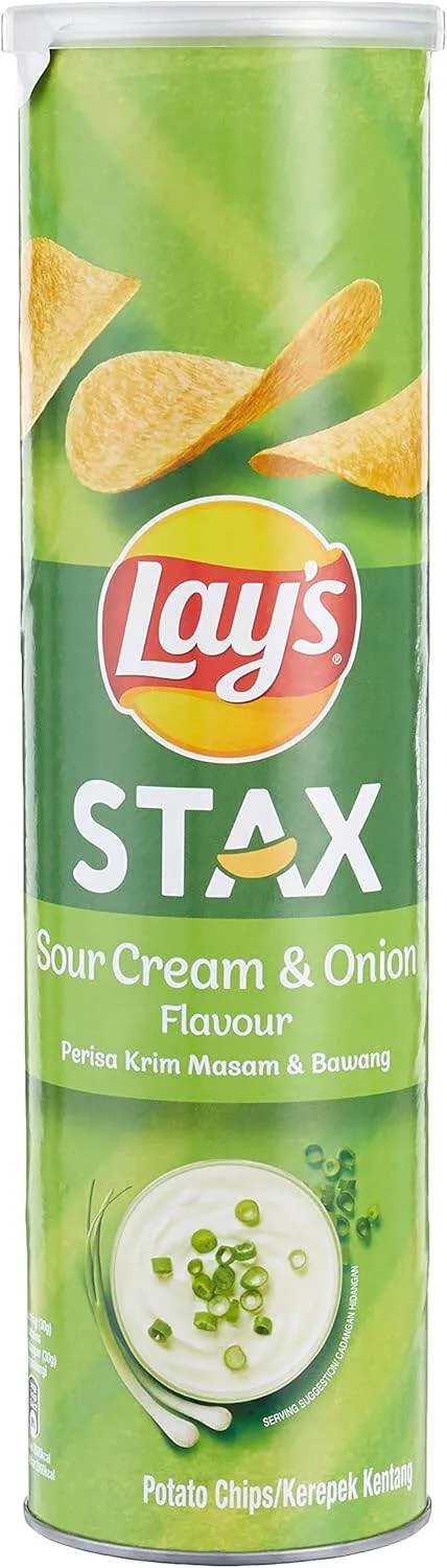 Lays Stax Sour Cream And Onion 100g