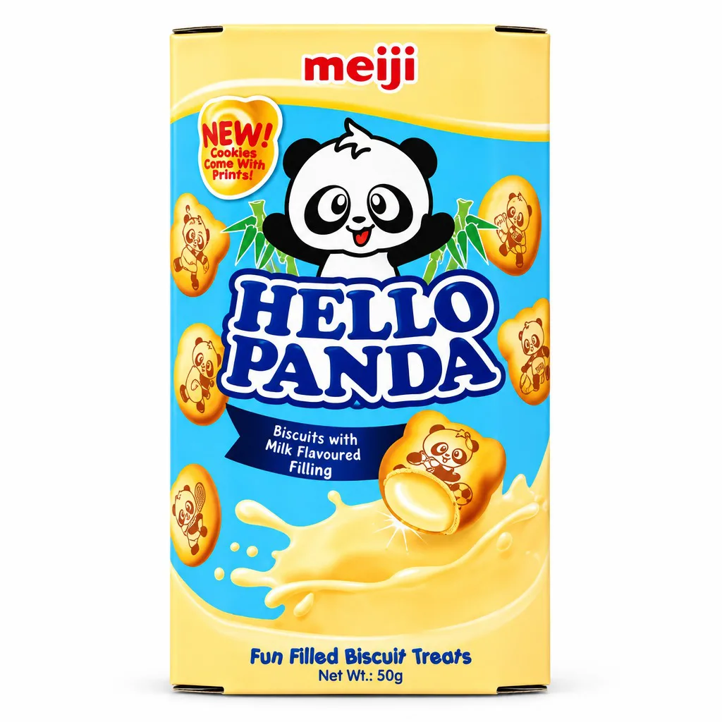 Meiji Hello Panda Biscuits with Milk Flavoured Filling