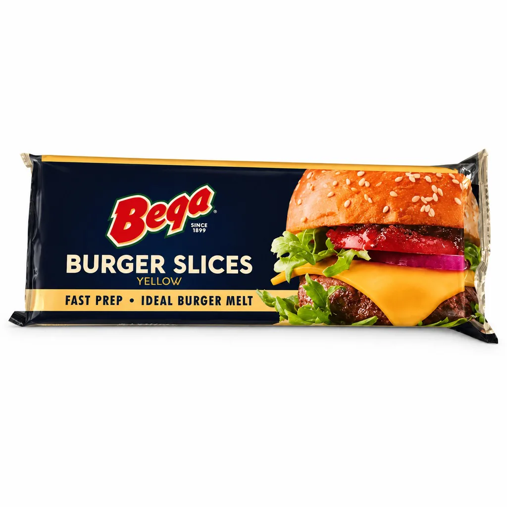 Bega Yellow Burger Slice Cheese 84 Pcs