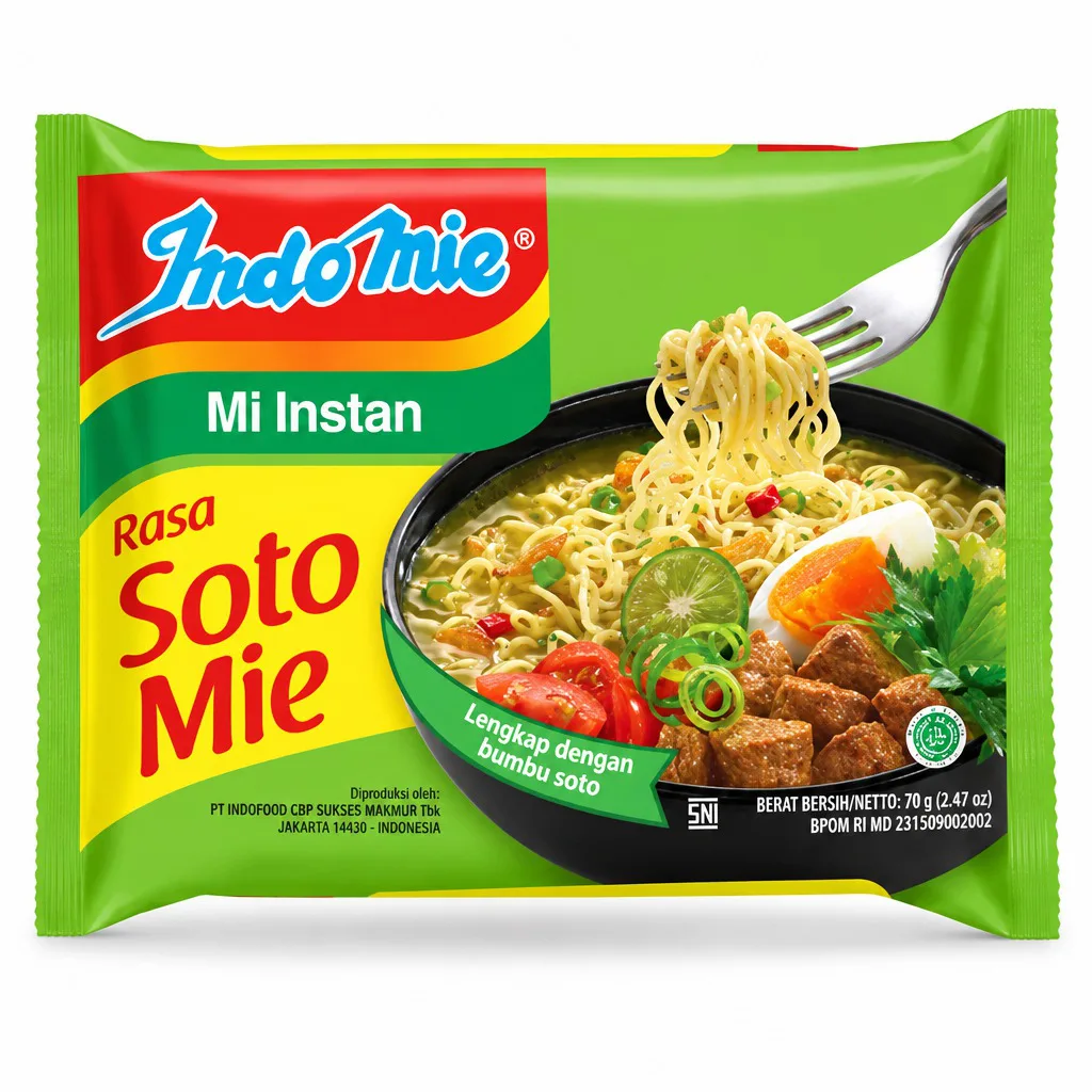 Indomie Mi Segera Soto Flavor Soup Noodles